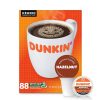 Dunkin' Hazelnut Flavored Coffee, 88 Keurig K-Cup Pods