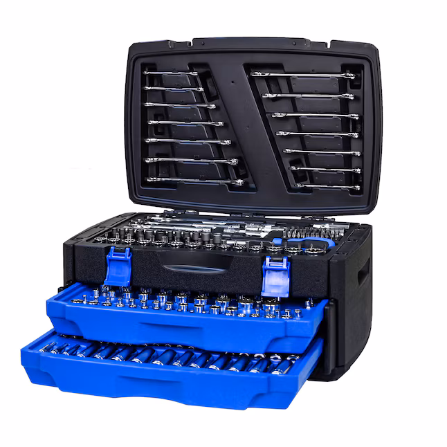 LETILY 47UHHAR3 266 -Piece Standard (SAE) and Metric Chrome Mechanics Tool Set with Hard Case
