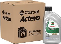 Castrol 6139 Actevo 4T 20W-50 Synthetic Blend Motorcycle Oil, 1 Quart, Pack of 6