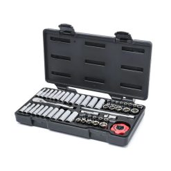 GEARWRENCH 80301 51 Pc. 1/4" Drive 12 Pt. Mechanics Tool Set, Standard & Deep, SAE/Metric