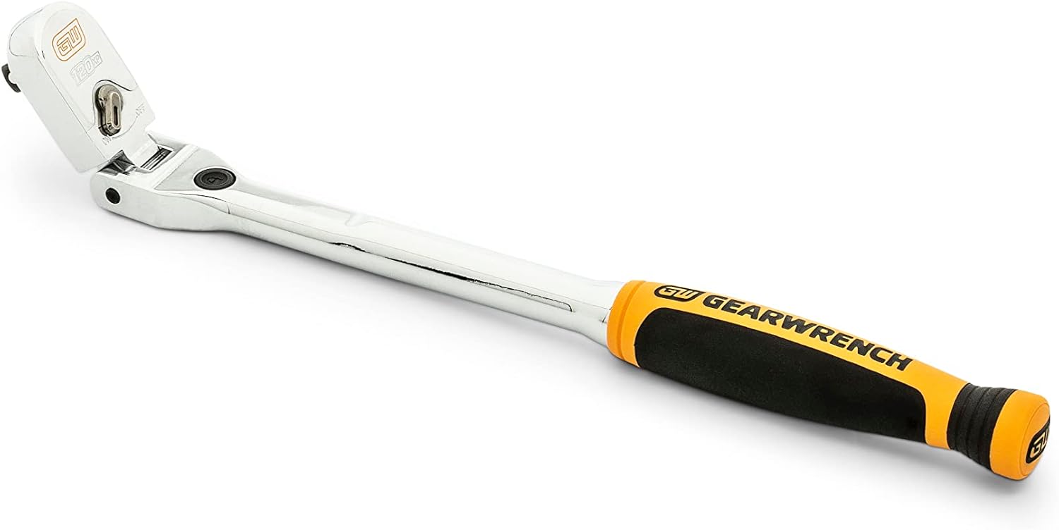 81055 GEARWRENCH 81055 1/4" Drive 120XP Locking Flex Head Ratchet with Cushion Grip