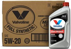 Valvoline 849644-CS Full Synthetic High Mileage with MaxLife Technology SAE 5W-20 Motor Oil 1 QT, Case of 6