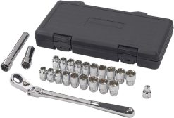 GEARWRENCH 893823 23 Piece 3/8" Drive Pass-Thru™ 6 Point Standard SAE/Metric Mechanics Tool Set