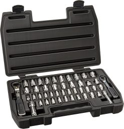 GEARWRENCH 8946 46 Pc. 1/4" & 3/8" Drive 6 Pt. Pass-Thru™ Mechanics Tool Set, SAE/Metric