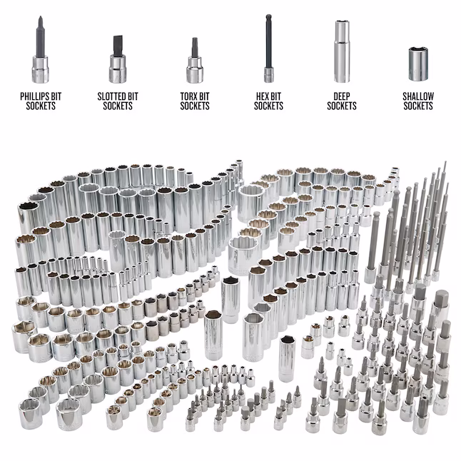 CRAFTSMAN CMMT45310 - 299 -Piece Standard (SAE) and Metric Polished chrome Mechanics Tool Set (no case)