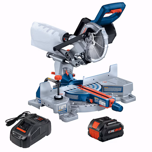 Bosch GCM18V-07SN14 - 7-1/4-in 8-Amp 18-volt Single Bevel Sliding Compound Cordless Miter Saw ( Battery Included )