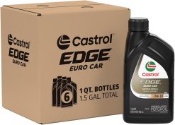 Castrol ‎152B99-6PK EDGE Euro 0W-30 A3/B4 Advanced Full Synthetic Motor Oil, 1 Quart, Pack of 6