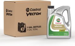 Castrol ‎15B92A - 3PK Vecton 10W-30 FA-4 Part Synthetic Diesel Engine Oil, 1 Gallon, Pack of 3