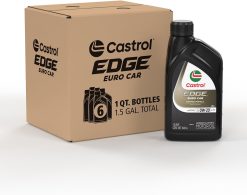 Castrol ‎15E71D-6pk EDGE Euro 0W-20 LL-17 FE+, 1 Quart, Pack of 6