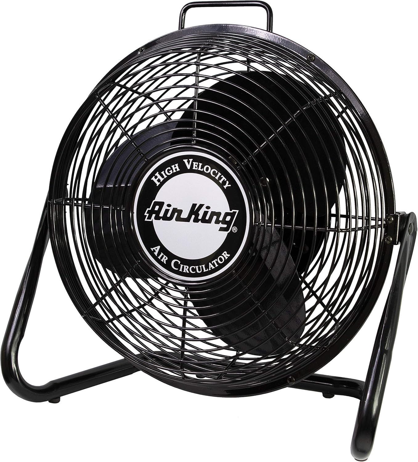 9212 Air King 9212 12-Inch Industrial Grade High Velocity Pivoting Floor Fan - Black