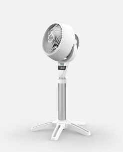 Vornado CR1-0259-43 6803DC Energy Smart Medium Pedestal Air Circulator Fan with Variable Speed Control, Ice White