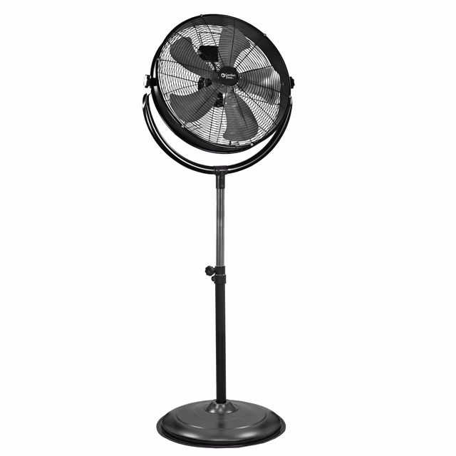 Comfort Zone CZHVP20S 20'' High Velocity Pedestal Fan – Slim Profile, 3-Speed, All-Metal with Aluminum Blades & Tilt Adjustment
